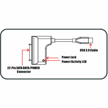 iTec Adaptor USB 3.0 - SATA pt HDD si unitati optice CD DVD BlueRay - PSU