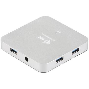 iTec HUB USB 3.0 Metal Charging HUB 4+1 Port with power adapter, 4x USB 3.0 port