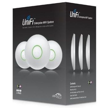 Ubiquiti UniFi Access Point 2.4 GHz, 802.11b/g/n, 300 Mbps, 20 dBm, 3 Pack UAP-3