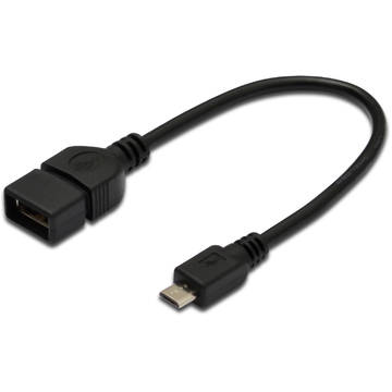 Assmann Cablu USB 2.0 - OTG, 0.2 m