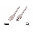 Assmann Cablu USB 2.0 AM/ BM, 1.8 m
