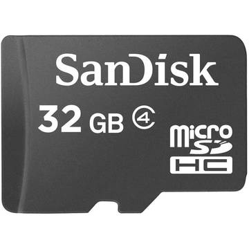 Card memorie SanDisk micro SDHC, 32 GB, clasa 4