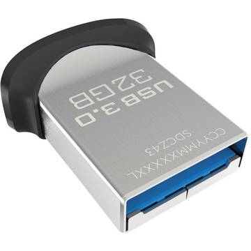 Memorie USB SanDisk Memorie USB Cruzer Ultra Fit, 32 GB, USB 3.0