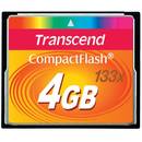 Card memorie Transcend Compact Flash 133x, 4 GB