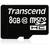 Card memorie Transcend micro SDHC, 8 GB, clasa 10