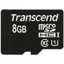Card memorie Transcend micro SDHC 300x, 8 GB, clasa 10, UHS-1