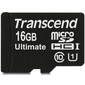 Card memorie Transcend micro SDHC 600x, 16 GB, clasa 10, UHS-1