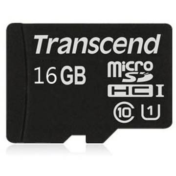 Card memorie Transcend Micro SDHC 16 GB, clasa 10, UHS1,