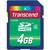 Card memorie Transcend SDHC, 4 GB, clasa 4