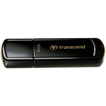 Memorie USB Transcend Memorie USB JetFlash 350, 4 GB, USB 2.0, negru