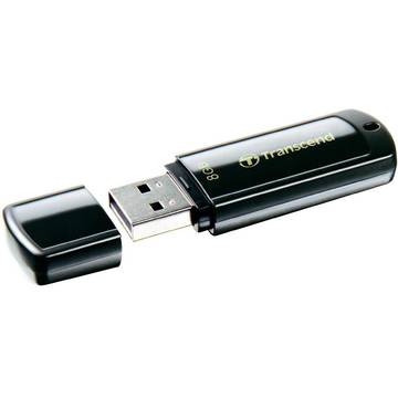 Memorie USB Transcend Memorie USB JetFlash 350, 8 GB, USB 2.0, negru