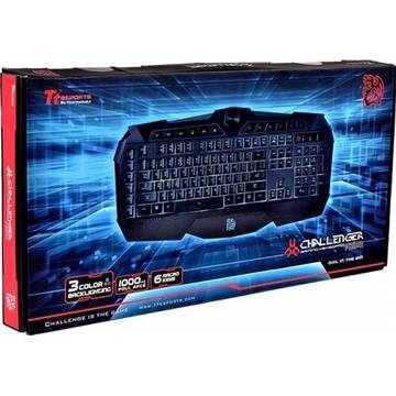 Tastatura Thermaltake Tt eSPORTS CHALLENGER Prime, USB, gaming