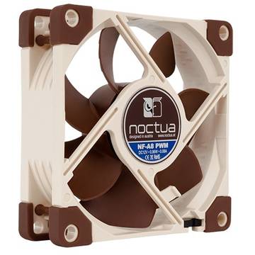 Noctua Cooler carcasa NF-A8 PWM , 80 mm, 2200 RPM, conector 4-pin PWM