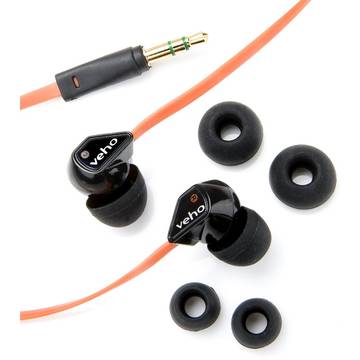 Casti Veho 360' Z-1 Earbuds (black/orange)