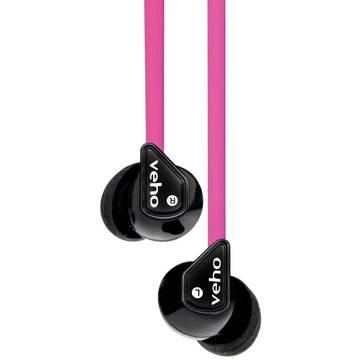 Casti Veho 360' Z-1 Earbuds (pink)