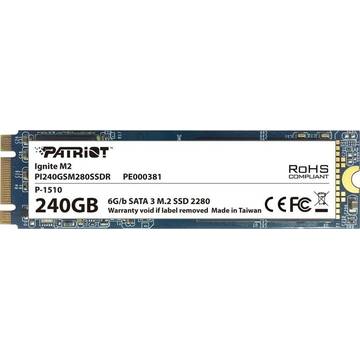 SSD Patriot Ignite ,240GB M2 2280, SATA, Speed 560/320MB, IOPS 90/77K
