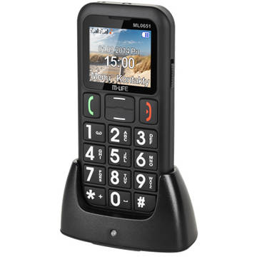 Telefon mobil TELEFON GSM SENIORI DUAL SIM DOCKING M-LIFE ML0651
