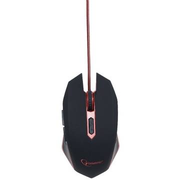 Mouse Mouse GEMBIRD Gaming MUSG-001-R, 2400dpi, USB, red