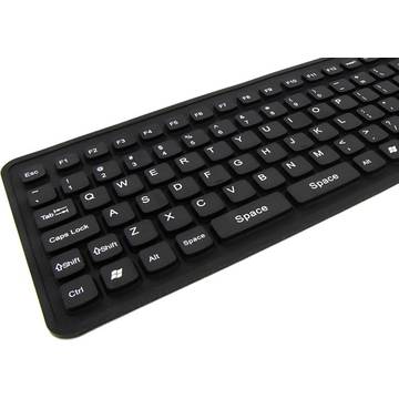 Tastatura ESPERANZA silicon EK126K USB / OTG, 108 taste, Flexibila, Negru