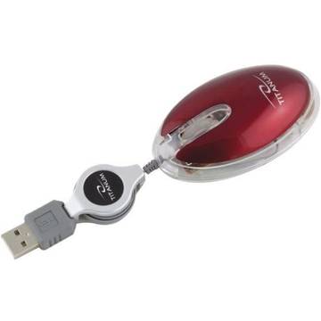 Mouse ESPERANZA ELVER 3D TM112R USB, 1000 dpi, Rosu
