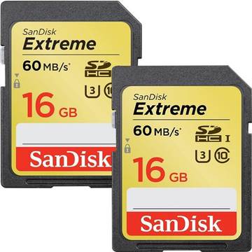 Card memorie SanDisk Extreme SDHC, 16 GB, clasa 10, U3