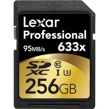 Card memorie Lexar Professional SDXC, 256 GB, clasa 10, UHS-I