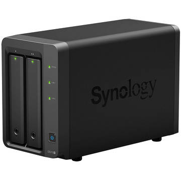 NAS Synology DiskStationDS215+, USB 3.0, 1 GB DDR3, capacitate maxima HDD 16TB