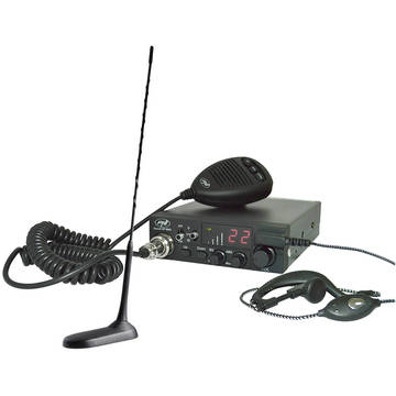 Statie radio Kit Statie radio CB PNI ESCORT HP 8001 ASQ + Casti HS81 + Antena CB PNI Extra 45 cu magnet