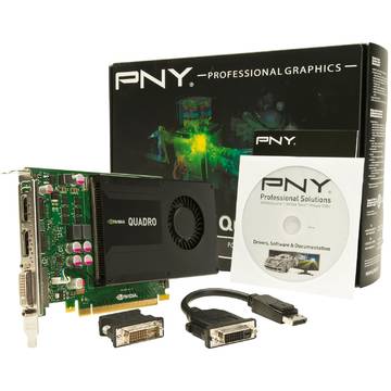 Placa video PNY Quadro K2000, 2GB GDDR5, 128-bit
