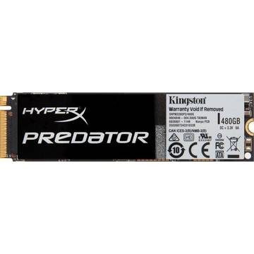 SSD Kingston HyperX Predator 480GB PCIe Gen2 x4 (HHHL) (read/write; 1400/1000 MB/s)