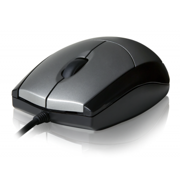Mouse V7 MV3000010-5EC, optic, USB, 1000 dpi, argintiu/ negru