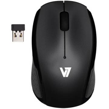 Mouse V7 MV3050-USB-BLK-8EB, optic, wireless, 1600 dpi, negru