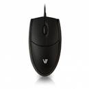 Mouse V7 MV3000010-BLK-5E, optic, USB, 1000 dpi, negru