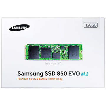 SSD Samsung 850 Evo, 120 GB, M.2, Speed 540/500MB