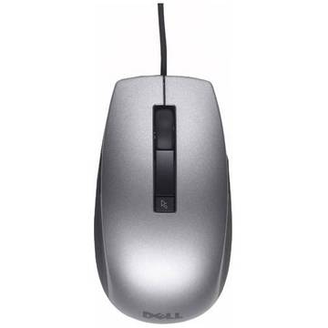Mouse Dell 0JT143, laser, USB, 1000 dpi, argintiu