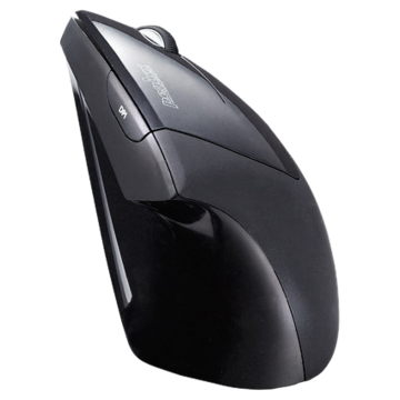Mouse Perixx Perimice713, optic, wireless, 2000 dpi, vertical, negru