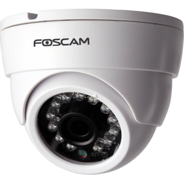 Camera de supraveghere Foscam FI9851P, cu IP, dome, zi/ noapte, alba