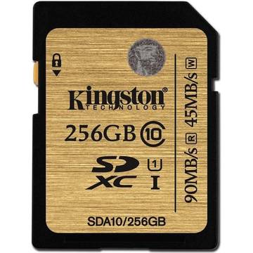 Card memorie Kingston SD, 256GB, UHS-1