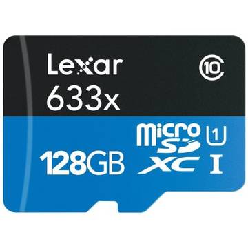 Card memorie Lexar MicroSD 128GB, 633x
