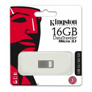 Memorie USB Kingston Memorie USB DataTraveler Micro, 16 GB, USB 3.1
