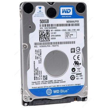HDD Laptop Western Digital Blue, 500GB, 5400 RPM, SATA3, 2.5 inch