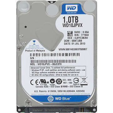 HDD Laptop Western Digital Blue, 1TB, 5400 RPM, SATA3, 2.5 inch