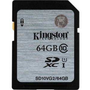 Card memorie Kingston SDHC 64GB, clasa 10