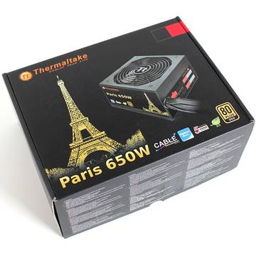 Sursa Thermaltake Paris, 650W, ventilator 140 mm, PFC activ, 80+ Gold
