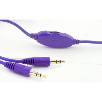 Casti ESPERANZA Violet Hornet EH153V, stereo, cu microfon, negru/ violet
