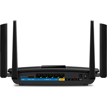 Router wireless Linksys EA8500, Dual Band, 2533 Mbps, 4 Antene ajustabile, USB 3.0