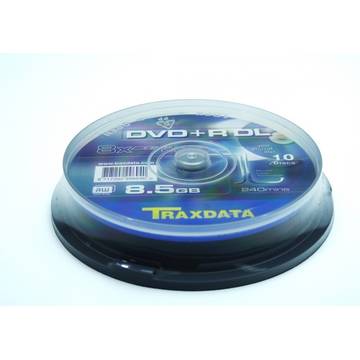 Traxdata DVD+R, 10 bucati, 8x, 8.5 GB, DoubleLayer