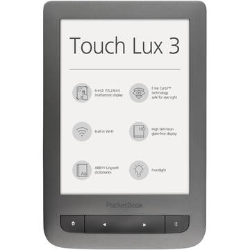 eBook Reader PocketBook Touch Lux 3, 6 inch, gri