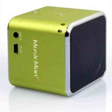 Player TECHNAXX MusicMan SoundStation Mini portabil, verde
