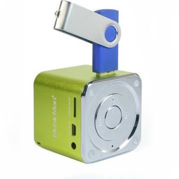 Player TECHNAXX MusicMan SoundStation Mini portabil, verde
